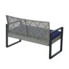 4 Piece Patio Furniture Set With Gray Acacia Wood Table Top - White - Image 16