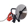 Electric 14" Cut Off Saw Wet / Dry Concrete Saw Cutter With Guide Roller And Water Line Attachment, 3000W - Black / Silver - Image 2