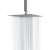Ultra Thin Square Rainfall Shower Head Stainless Steel, Wall Or Ceiling Mount - Chrome - Image 4