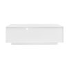 Modern High Glossy Rectangle Coffee Table, Accent Furniture With 16 Color LED Lights For Living Room - White - Image 14