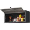 Heavy Duty Metal Wall Mounted Tool Storage Cabinet Steel Metal Garage Storage Cabinet - Black / Gray - Image 9