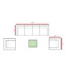 6 Seater Patio Wicker Sofa Set With Coffee Table - Gray Mix - Image 3