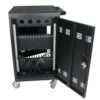Mobile Charging Cart For Tablets Laptops 35 Device Capacity Matt Metal - Matt Black - Image 8