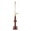 Hanger Double Layer Coat Rack With Solid Wood Partition - Gold / Walnut - Image 15