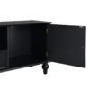 Modern TV Stand For TVs Up To 80", Entertainment Center With Open Compartment, TV Storage Cabinet With 2 Drawers, 2 Cabinets And 5 Solid Legs For Living Room - Black - Image 10