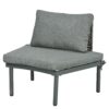6 Piece Patio Sofa Furniture Set, Half Moon Outdoor Sectional Sofa With 2 High Low Coffee Tables, Wicker Rattan, Tempered Glass, 4 Pillows & Cushions, For Backyard, Garden, Poolside - Gray - Image 13
