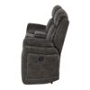 Steban - 3 Pieces Living Room Set With Sofa, Loveseat, Recliner - Gray - Image 9