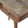 Writing Desk, Curved - Chestnut - Image 8