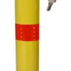 Round Steel Parking Bollard With Lock For Car Parking Protection And Home Garage Decor - Yellow - Image 5