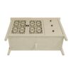 Hollowed Out Cabinet With 2 Door 3 Drawers, American Furniture, Suitable For Bedroom, Living Room, Study - Natural - Image 14