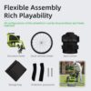 Premium Lightweight Foldable Sport Wheelchair All Body Sturdy & Comfortable 250Lbs Capacity Easy Folding 24" Sports Tires Perfect For Outdoor - Black / Green - Image 10