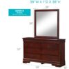 Louis Phillipe - Dresser - Cherry - Image 7