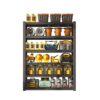Industrial Heavy Duty 6 Tier Metal Garage Shelving Unit For Storage, Adjustable - Brushed Nickel - Image 4