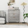 3 Drawer Storage Cabinet, 3 Drawer Modern Dresser, Chest Of Drawers Farmhouse For Entryway, Living Room, Bed Room - Light Gray - Image 4