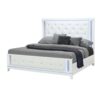 Adalid - King Bed With LED Lights And Tufted Design - White - Image 5
