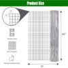 Galvanized Hardware Cloth, Metal Wire Fencing Roll For Garden And Animal Protection - Silver - Image 3