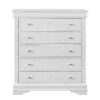 Shaker - Full 5 Pieces Bedroom Set With LED Lighting And Tufted Headboard - White - Image 6