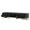 TV Stand, Entertainment Center TV Media Console Table, Modern TV Stand With Storage, TV Console Cabinet Furniture For Living Room - Black - Image 10