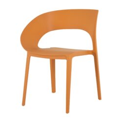 1 Piece Designed Single Chair, UV Resistant, Waterproof And Wear Resistant - Tropical Orange