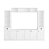 Minimalist - Entertainment Wall Unit Set With Bridge For TVs Up To 75", Ample Storage Space TV Stand With Adjustable Shelves - White - Image 13