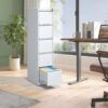 Steelcraft Pro 5 Drawer Metal Vertical File Cabinet With Lock In For A4 Legal / Letter Size - Brushed Nickel - Image 9