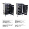 45 Bay Mobile School Charging Cart Station For Chromebook, Tablet And Laptop Computer With Power Strip Included - Black - Image 9