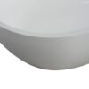 Small Size Stone Resin Solid Surface Oval Shape Freestanding Bathtub For The Bathroom - Matte White - Image 10