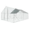 Xpt034 Outdoor Chicken Coop Metal Big Space - Silver Gray - Image 4