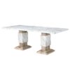 Stacey - Dining Table With Pedestal Base - Beige - Image 6