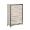 Star - Queen 5 Pieces Bedroom Set With LED And Storage - White - Image 6