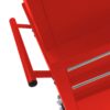 6 Drawer Lockable Tool Cabinet On Wheels Steel Rolling Tool Chest With Detachable Toolbox, 2 In 1 Garage Workshop Storage Organizer With 4 Universal Casters - Red - Image 18