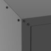 Metal Wall Mounted Tool Storage Cabinet With 2 Locking Doors, Adjustable Shelf, And Drawer - Black - Image 16