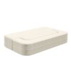 2 In 1 Foldable Sofa Plush Corduroy Sofa Convertible Floor Sofa Bed Deep Seating With Multi Functional Blanket Suitable For Living Rooms - Beige - Image 11