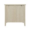 3 Drawer Buffet Sideboard With Adjustable Shelves, Storage Cabinet With Natural Seaweed Decor Doors For Living Room Kitchen Entryway - Natural - Image 13