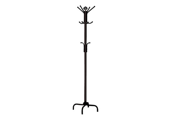 Free Standing Coat Rack 12 Hooks For Entryway - Black