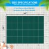 Premium Inground Pool Safety Cover With Hardware, Green Polypropylene Mesh, 18X36Ft - Green - Image 3
