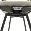 28" Bar Chair Linen Woven Bar Stool (Set of 2) Upholstered With Legs, 360 Swivel, Counter Arm Chairs With Back Footrest - Gray - Image 11