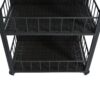 Outdoor Kitchen Island With Storage, Cooking Station, Grill Cart, Foldable Tabletop, And Bottle Opener - Dark Brown - Image 21