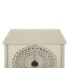 Hollow Carved 2 Door Accent Cabinet Sideboard Buffet Storage Cabinet With Adjustable Shelf For Entryway Living Room Bedroom - Natural - Image 17