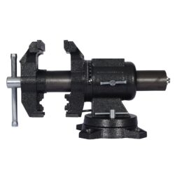 5" Multi Jaw Rotating Bench Vise, 360 Degree Swivel Clamp Metal - Black