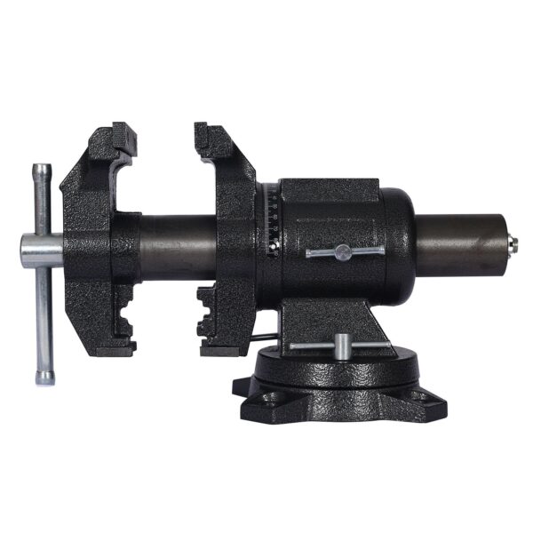 5" Multi Jaw Rotating Bench Vise, 360 Degree Swivel Clamp Metal - Black