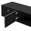 TV Stand, Entertainment Center TV Media Console Table, Modern TV Stand With Storage, TV Console Cabinet Furniture For Living Room - Black - Image 14