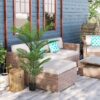 Artificial Areca Palm Plant 160 Cm Tall Faux Tropical Dypsis Lutescens Tree Indoor Outdoor Decor - Green - Image 5
