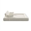 Human Dog Bed, Lazy Sofa Couch, Multifunctional Foldable Sofa Bed, 3 In 1 Teddy Fabric Sleeper Sofa Bed For Living Room Guest Bed, Playroom - Beige - Image 23