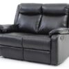 Sleek Contemporary Love Seat - Black - Image 3