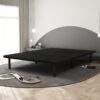 Queen Size Platform Bed Frame, Bedroom Furniture Metal Bed Foundation Base - Black - Image 4