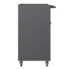 Sturdy Metal Tool Storage Cabinet With Wheels Durable Garage, Office & Home Organizer Steel - White - Image 17