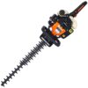 26Cc Gas Powered Hedge Trimmer With Double Sided Blade And Recoil Start - Orange - Image 12