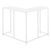 Corner Accent Console Table For Entryway, Contemporary And Modern - White - Image 3