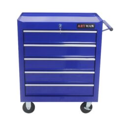 5 Drawers Multifunctional Tool Cart With Wheels - Blue